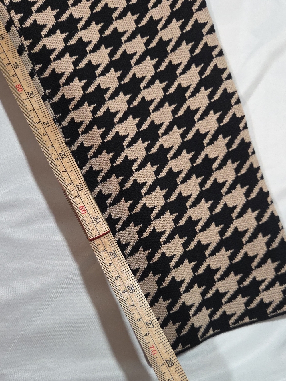 fashion nova houndstooth jumpsuit tan and black Size Small - Picture 7 of 9